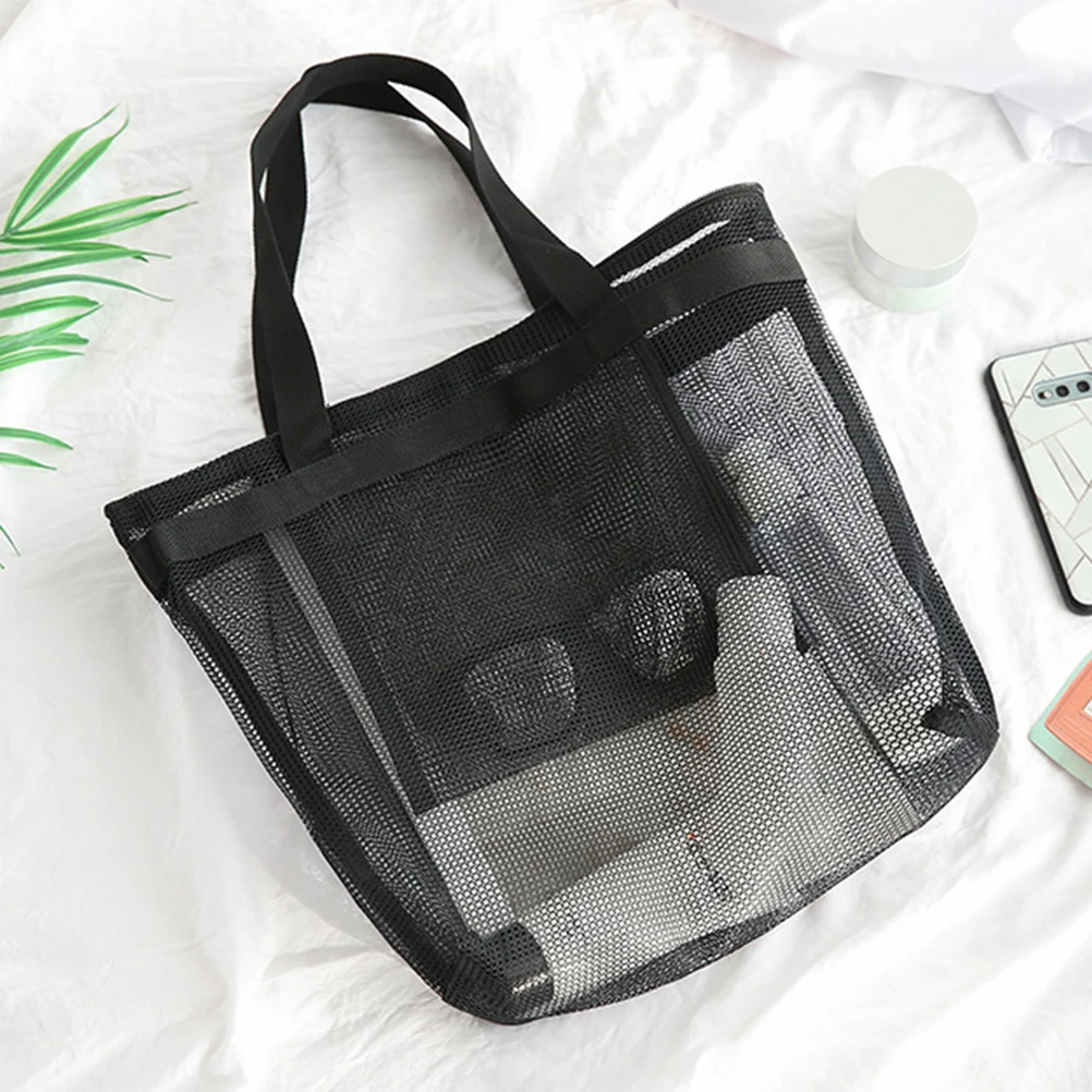 

Mesh Shopping Bag Reusable Grocery Bags Large Capacity able Net Tote Vegetable Beach Clothes Seprable Bag Storage Solution