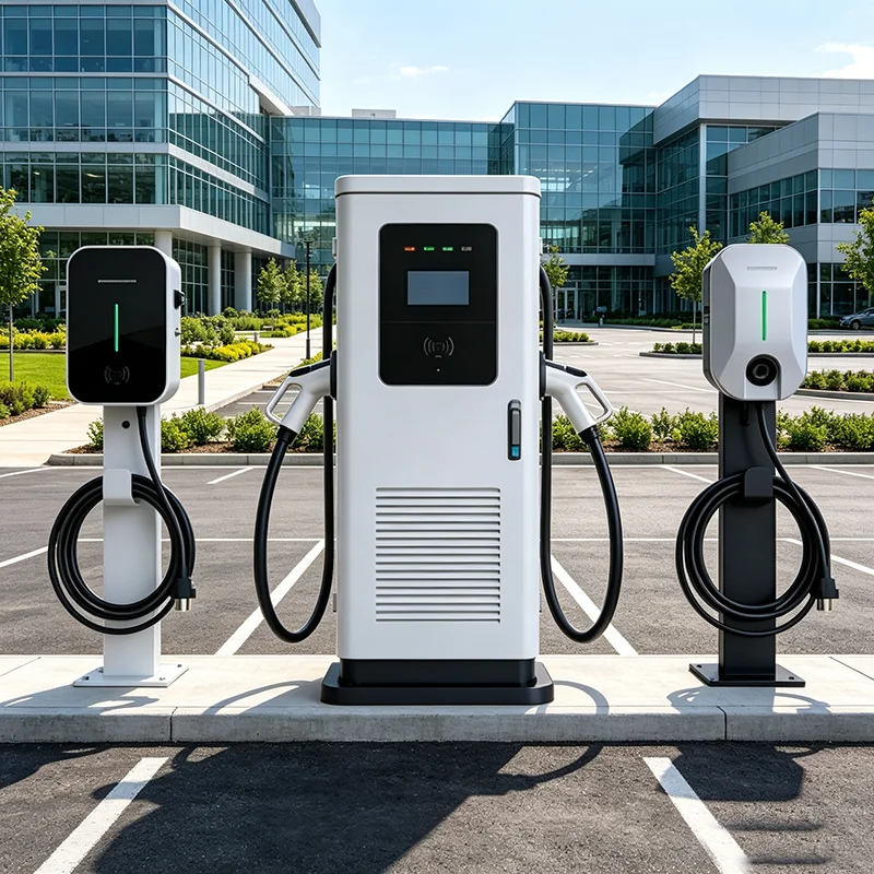 120kW NACS Ultra Fast DC EV Charger OCPP 2.0 Waterproof Floor Mount Interstate Highway Charging Station