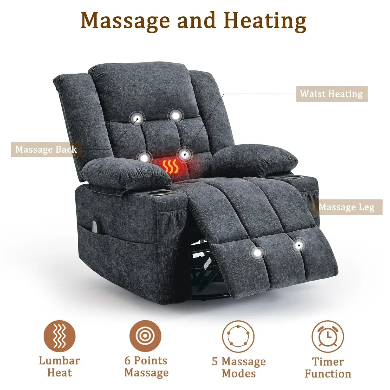 Thumbnail 4 - #18 New Recliner Chairs Arrivals