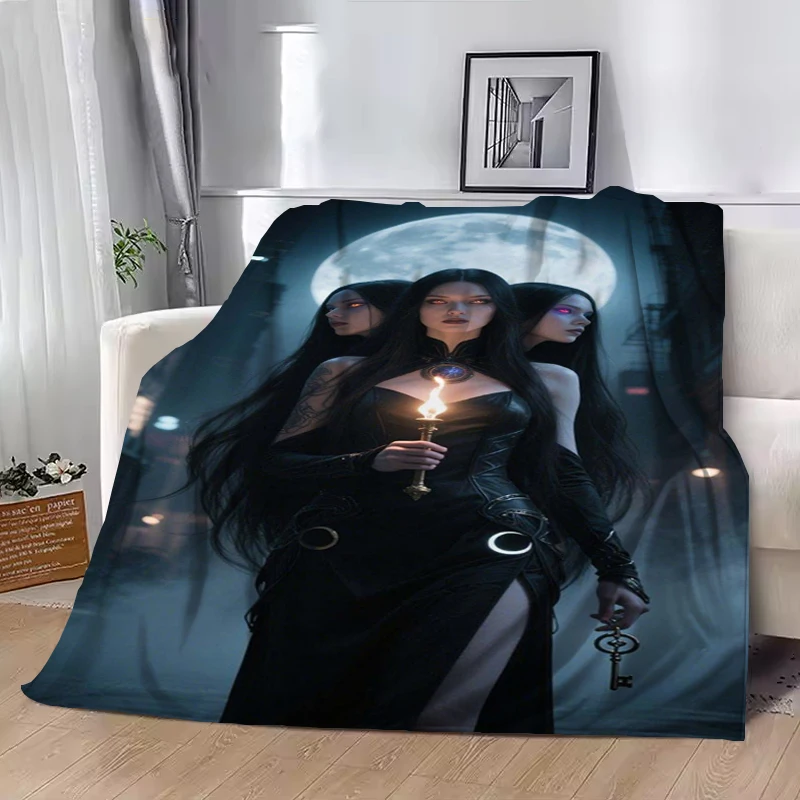

Bed Blankets on Offer Greek Goddess Hecateblanket Fleece Blanket Luxury Designer Office Throws for Lounge Portable Throwing Knee