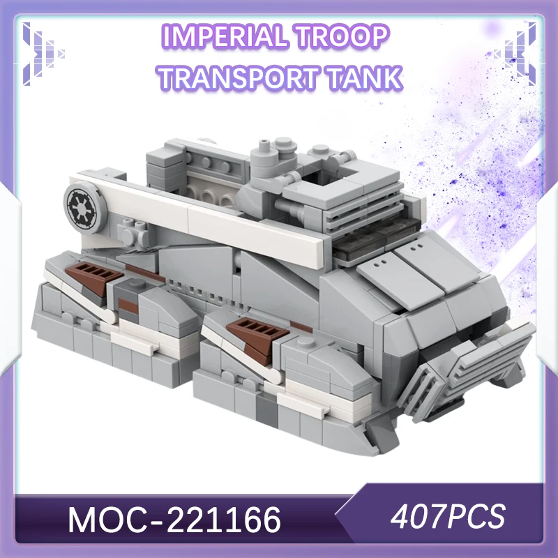 407PCS NEW DIY Space War Imperial Troop Transport Tank Building Block Model Brick Set Creative Technical Adults Gifts MOC-221166