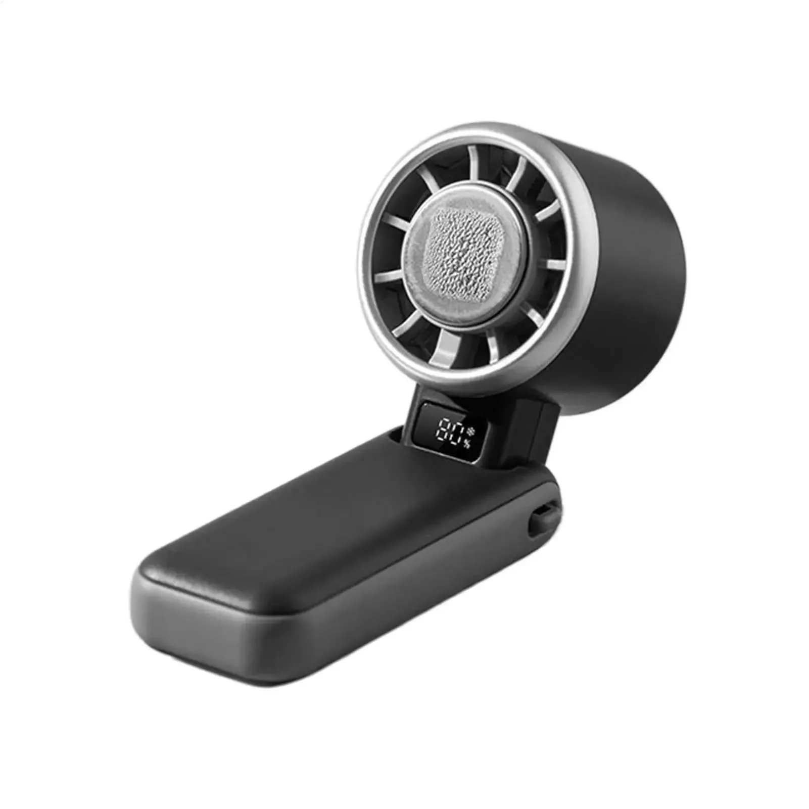Handheld Fan 5 Speeds Rechargeable Blowing Device With Digital Display Portable Fan For Travel Vacation Camping Hiking