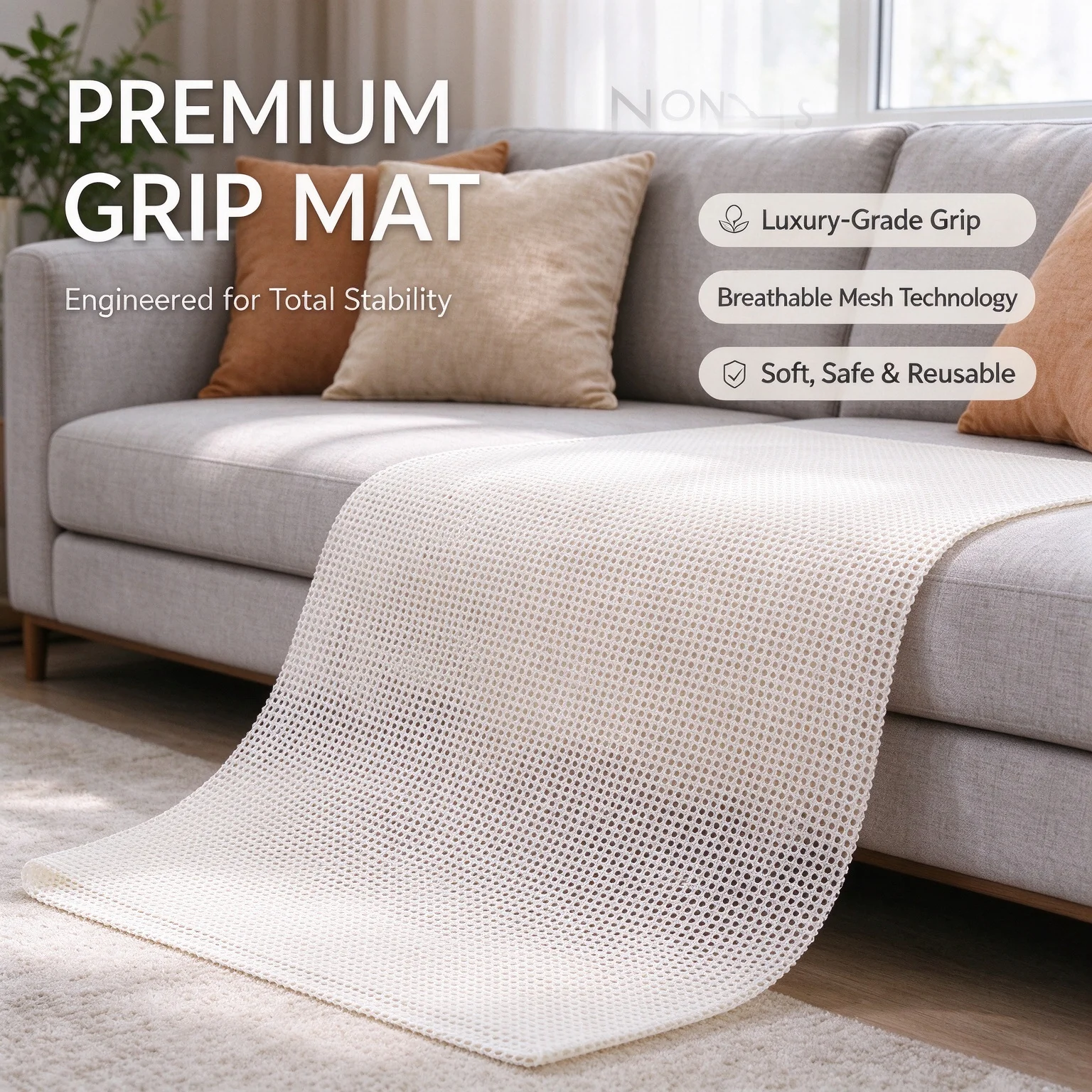 Household PVC Tatami Non Slip Mesh MattressCooling Mat Quilt Non Slip Pad Sofa Fixing Device Bed Sheet Non Slip Pad Floor Mat