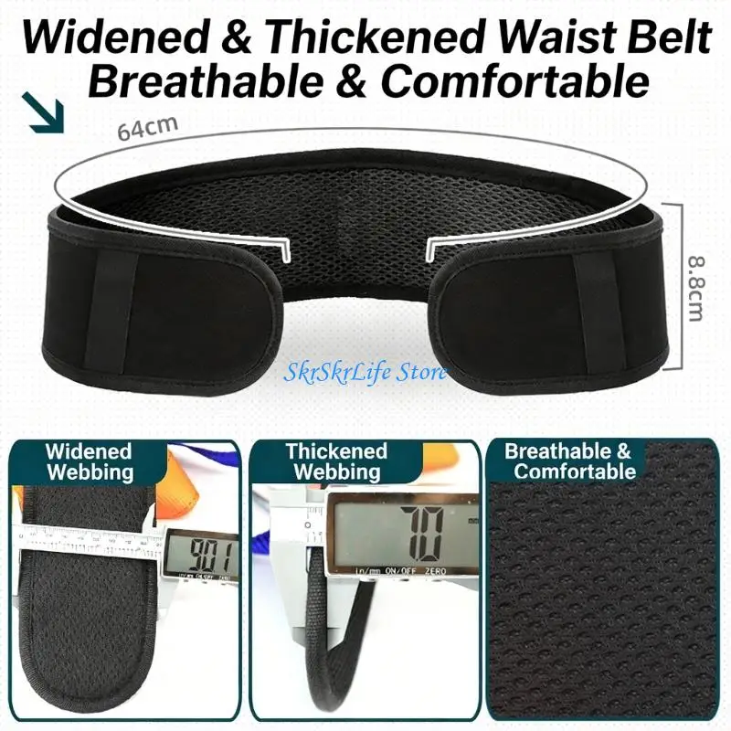 E65E Quick Release Safety Harness 5 Point System Double Hooks for Emergency Deployment