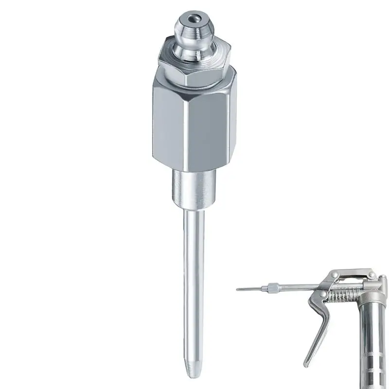 Grease Needle Nozzle Grease Manual Dispenser Tip Injector 8000PSI Max Pressure Grease Fitting Tool For Narrow Deep Hole Metal