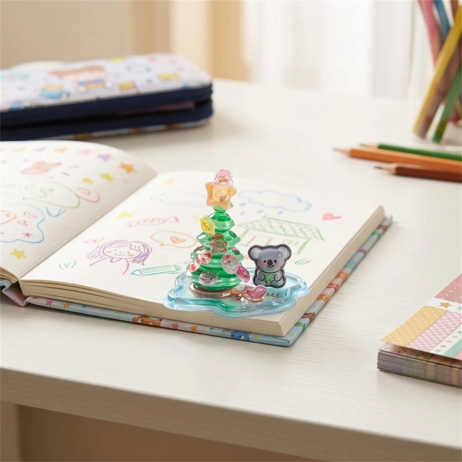 3D Embossed PVC Sticker Set Raised Relief Decorative Decals for Kids Journals Scrapbooks Bedroom Corners Party Gift Decor
