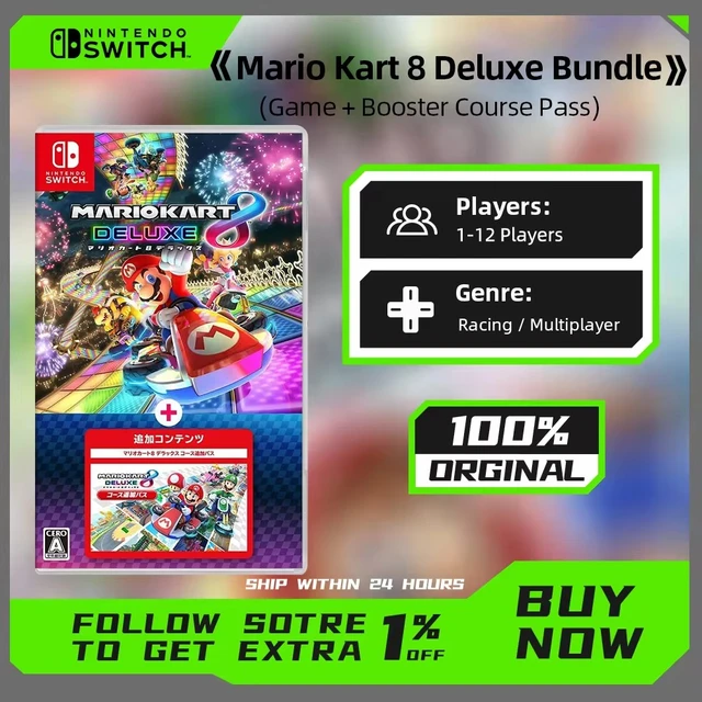 Nintendo Switch Game Deals Mario Kart 8 Deluxe Bundle (Game + Booster  Course Pass) Physical Game Card for Switch OLED Lite - AliExpress 44