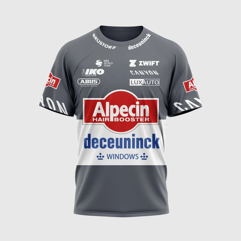 DECEUNINCK Team 2025 Велосипедный трикотаж Одежда Футболка Спорт на открытом воздухе Соревнования Тур де Франции Мужчины 3D Новые летние женщины Дети