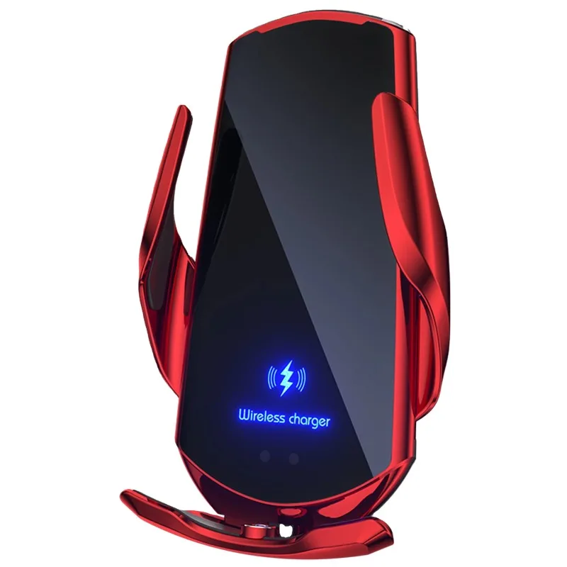 Suporte de Telefone para Carro com Carregamento Sem Fio, Material ABS+PC e Saída de 15W