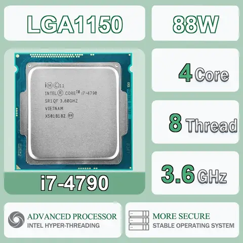 Intel Core I7-4790 3.6GHz 4 Cores 8 Threads 8M 84W I7 4790 Computer CPU Processor Server LGA1150