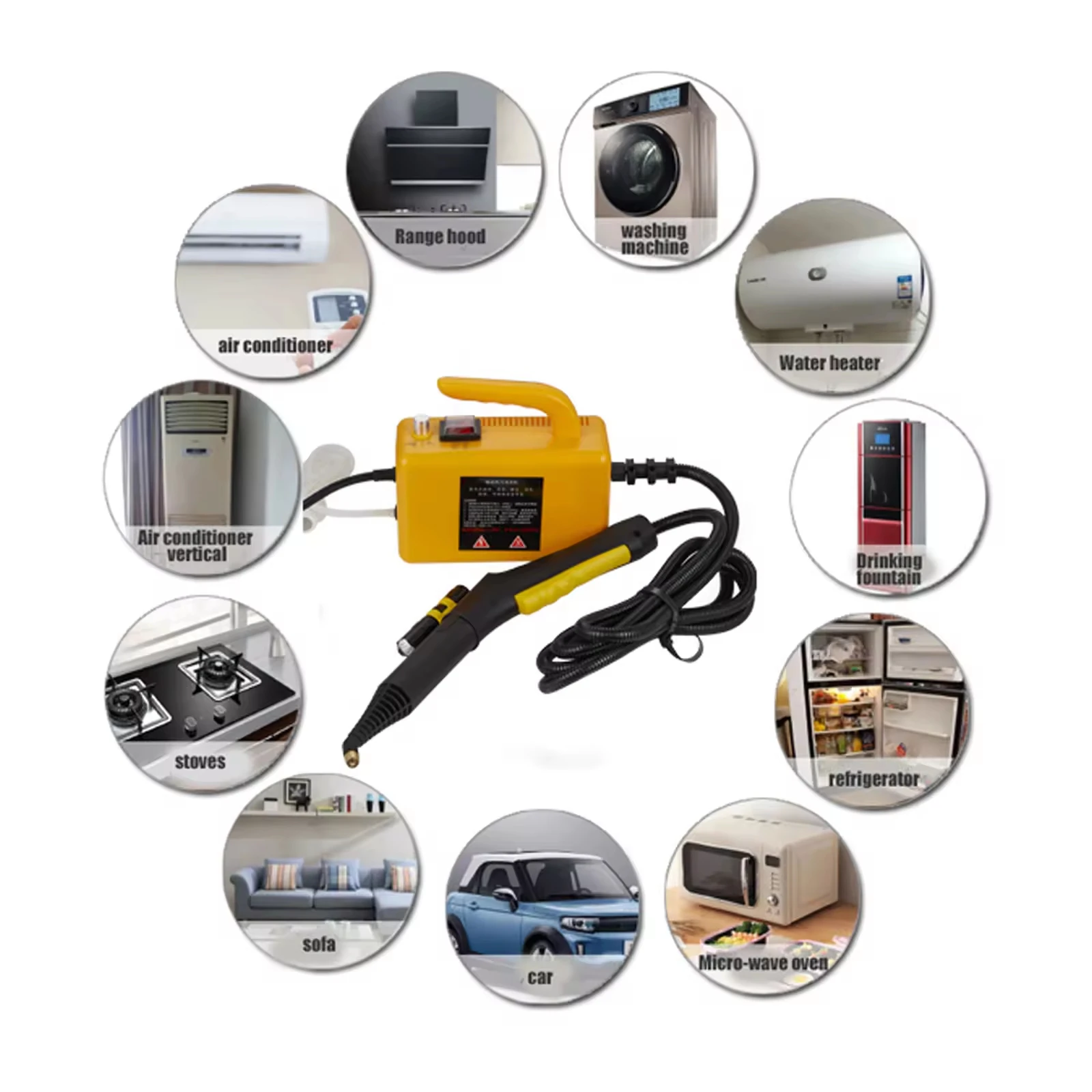 

2600W Household Steam Cleaning Machine Air Conditioner Part Washing Tools Adjusted Function Portable Home Cleaning Steam Cleaner