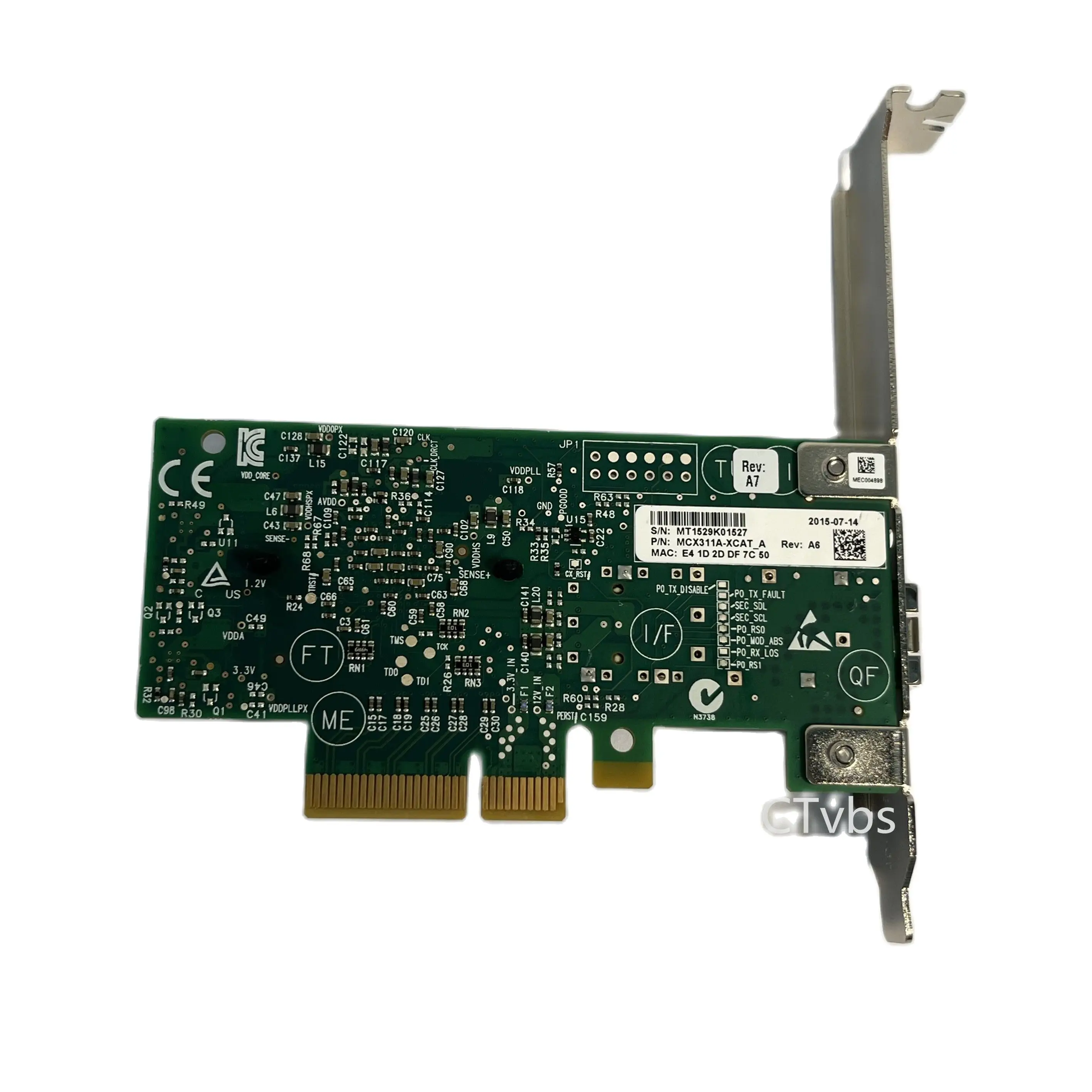 MCX311A-XCAT CX311A ConnectX-3 EN 10G Ethernet 10GbE SFP+ PCIe NIC Adapter Network Adapter High Profile For Mellanox