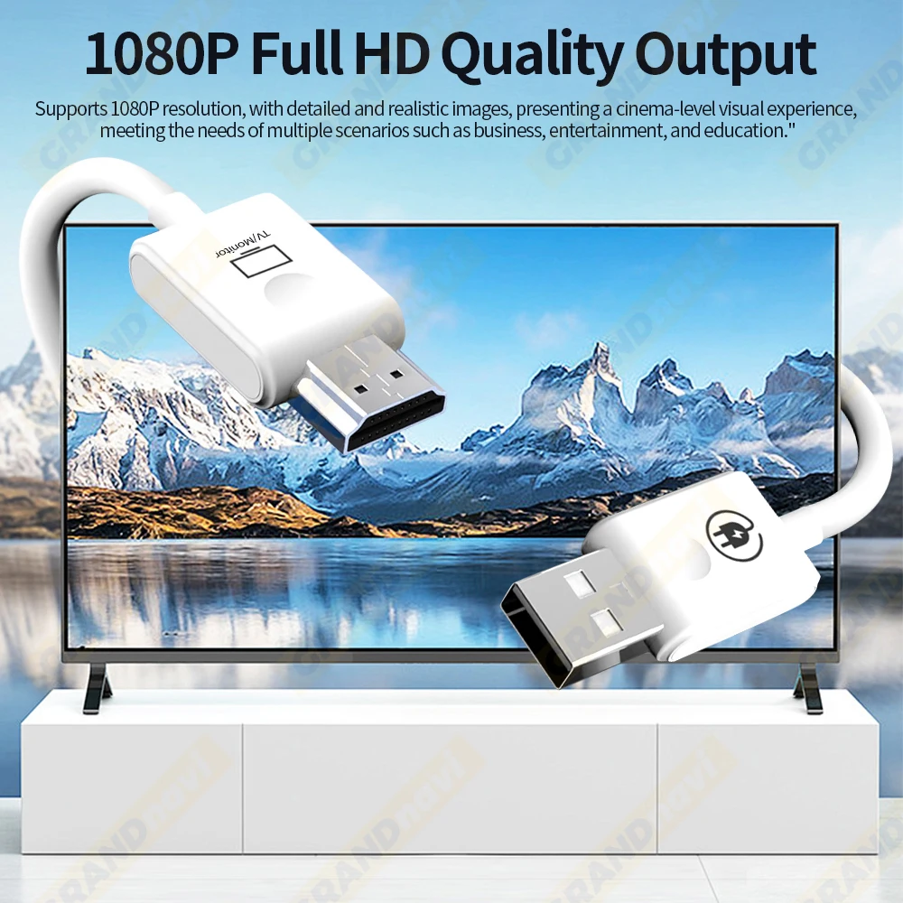 1080P HDMI 50M Sender Empfänger Extender Adapter Kompatibel Kabelloses Audio-Video PS4 Kamera Laptop PC zu Projektor TV ﻿ – Detail 6
