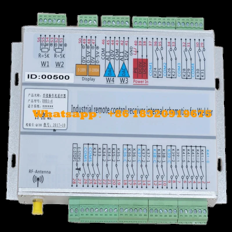 CNC 6 joysticks motor telescópico uso de control remoto industrial para grúa y polipasto telecrane IP67 impermeable
