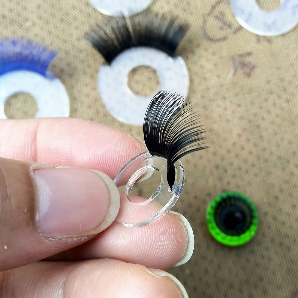 10pcs High Quality 12-35mm Eyes Eyelash DIY 8 Styles Crystal Eyeballs Making Eyelashes for Blythe Dolls Pretend Play