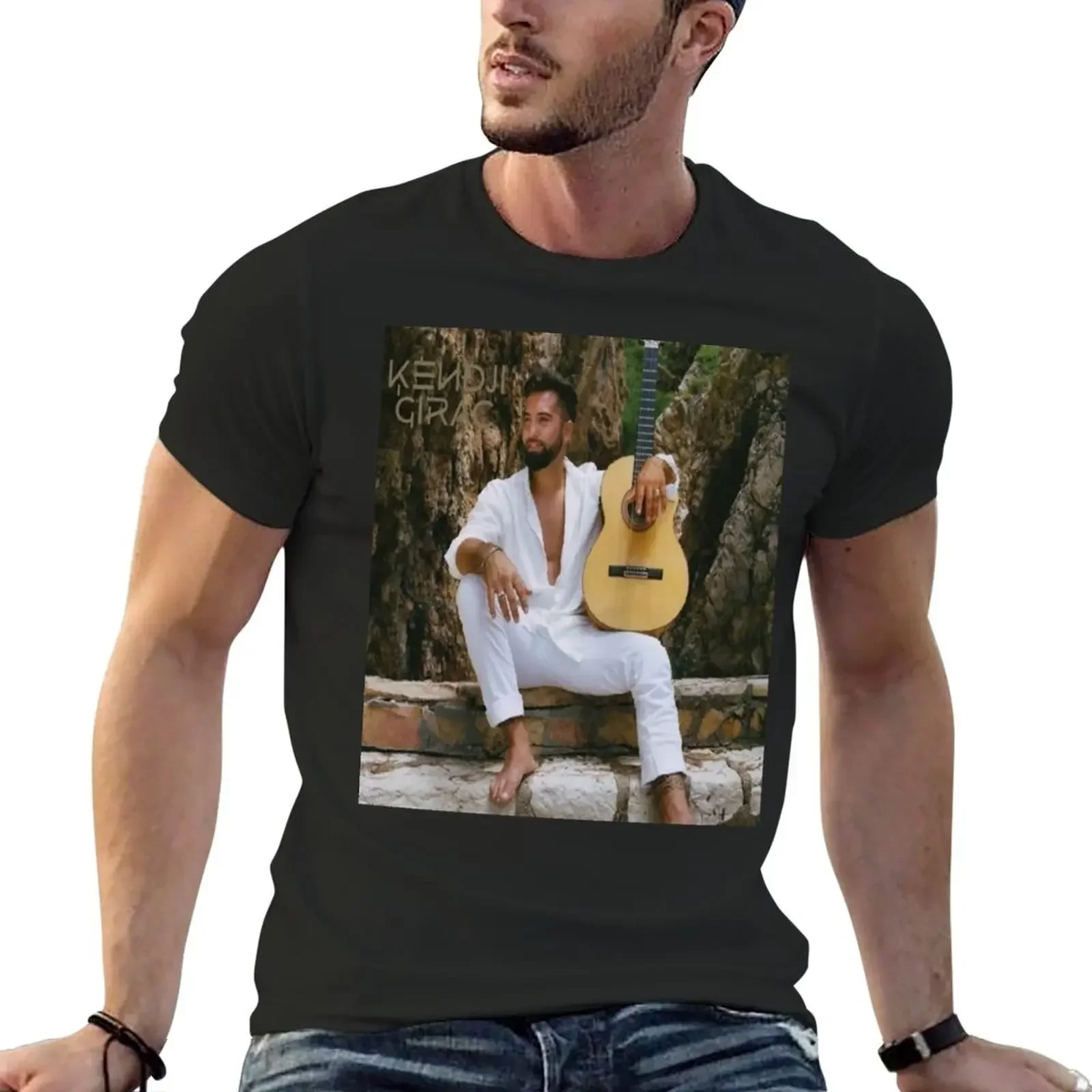 New kendji Girac T-Shirt kawaii clothes custom t shirts mens graphic t-shirts 2024 new arrival round neck cotton heavyweight hot