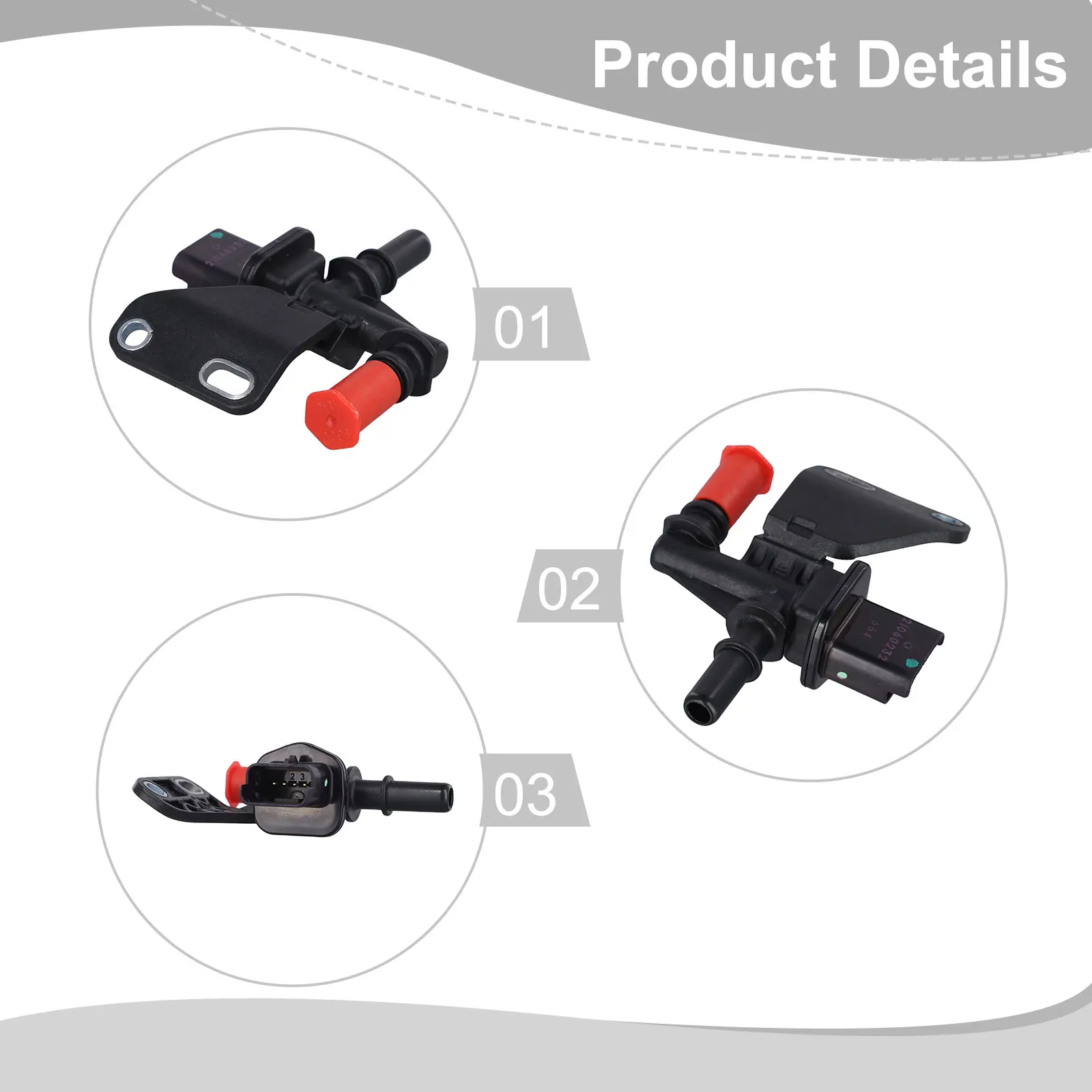 JB3Q-9G756-AE Sensor Injector Pressure Sensor Black Replacement Installation Wear-resistant High-quality Materials