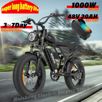 Image Ebike Ridstar Q20 Pro 2000W Dual Motor 40AH Dual Battery Top Speed 60KM/H 20*4Fat Tire  Electric Bike  Mountain Electric Bicycle