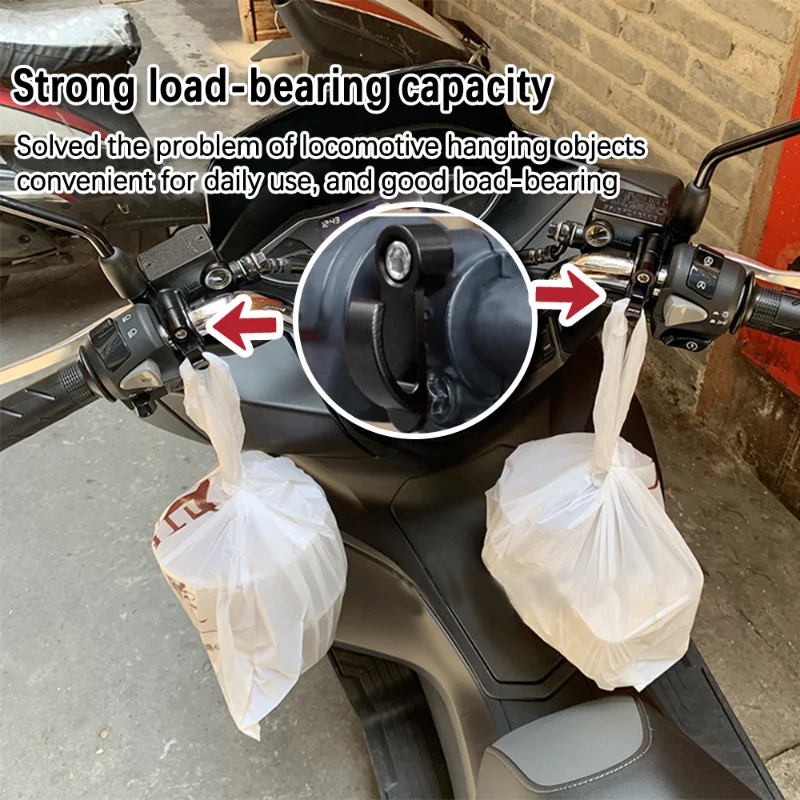 Universal Motorbike Storage Hook Handlebar Conversion Single Hole Hook Helmet Bag Carrying Hook Holder Electric Accessories