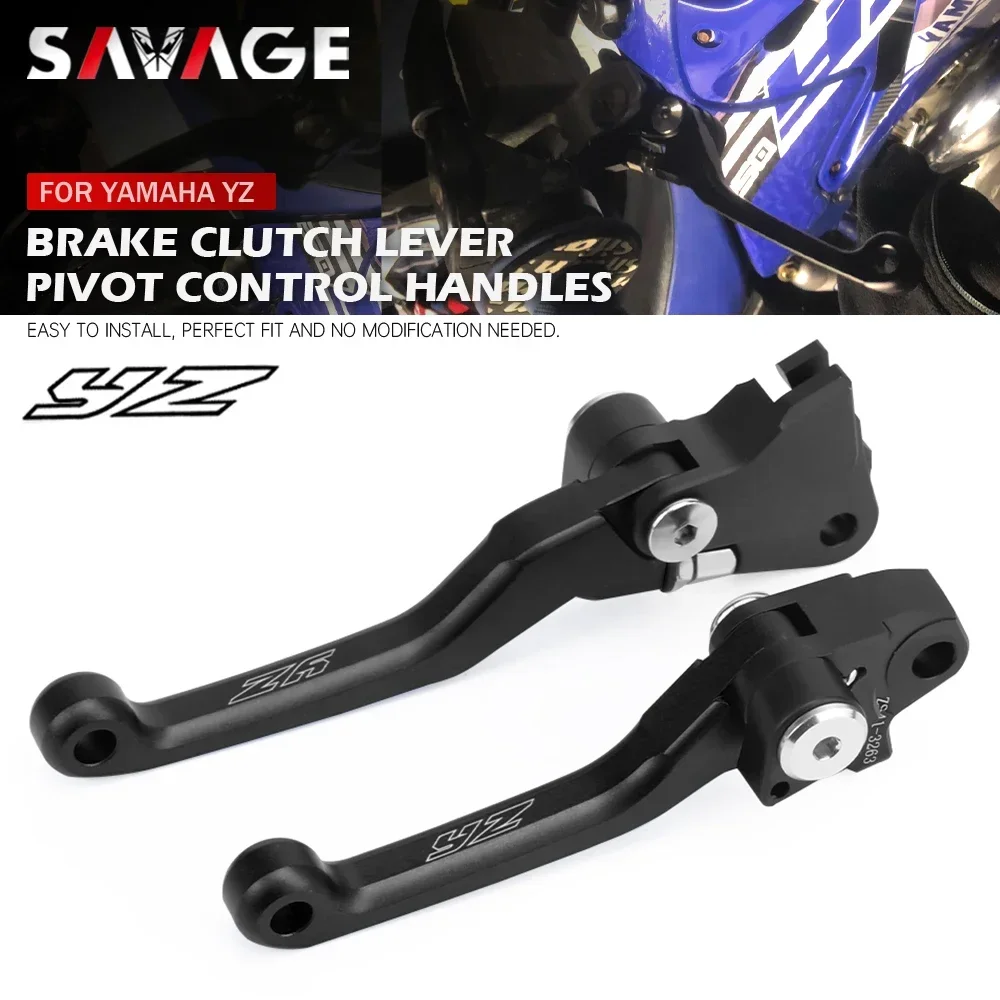 Palancas de embrague de freno pivotante para YAMAHA YZ65 YZ80 YZ85 YZ125 YZ250 YZ 65 80 85 125 250 450 F X FX, manijas para motocicleta Dirt Pit Bike