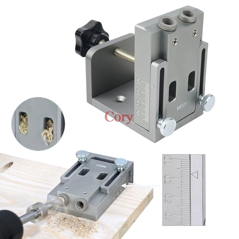 1 SET 9MM Woodworking Pocket Hole locator Puncher jig kit 15 Degree inclined hole For Wood Working Step Drill Bit Set DIY Tools