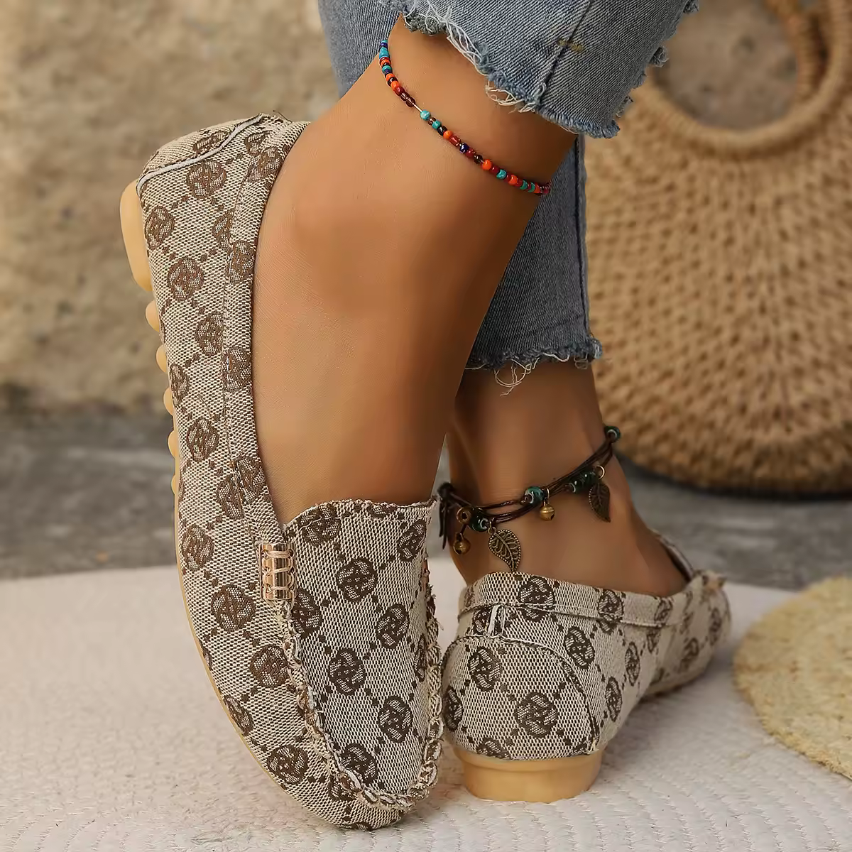 Spring Autumn Loafers Wear-resisting Women's Casual Single Shoes Fashion Non-slip Soft Flat Shoes Loafer Sports Zapatos De Mujer