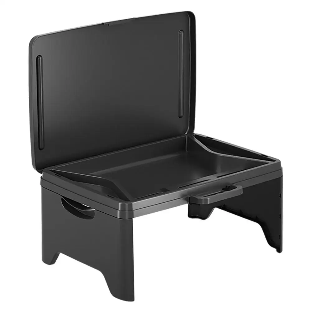 

Portable Computer Tray Floor Desk Black Folding Lap Desk Storage Tray Laptop Writing Car Trays For Eating Reading Bed Table