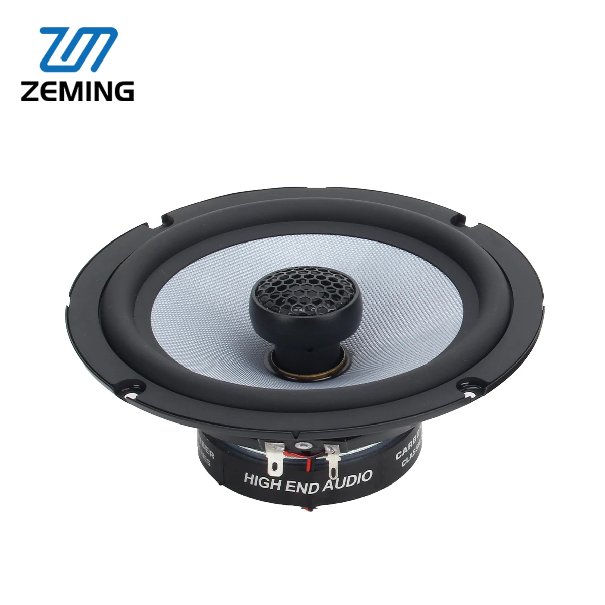 RMS Power 70W*2 6.5Inch Glass Fiber Cone 2-way Coaxial Car Audio Speaker with Silk Diaphragm Doom Tweeter  with Glass Fiber Cone
