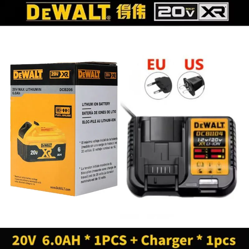 Q Original DeWalt 6Ah/5Ah/ 20V battery replaceable DCD887 DCD805 DCF860 Dcd796 DCG406 DCF880 DCF512 DCD805 power tools battery image 3