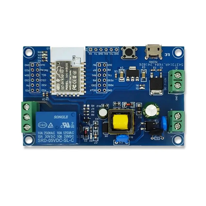 [HOT!A34R】 BK7238 WIFI Bluetooth Relay Module Development Board AC/DC Power Supply For Remote Control Smart Home Applications