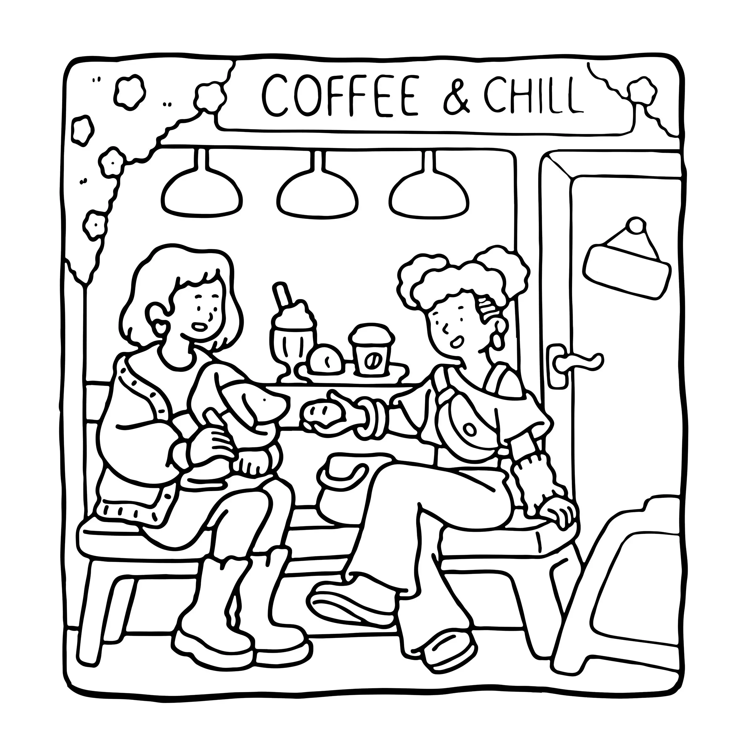 COZY GIRL Bold-easy Patterns Coloring Book for Adults Cute Drawing Book Perfect Gift for Party and Birthday