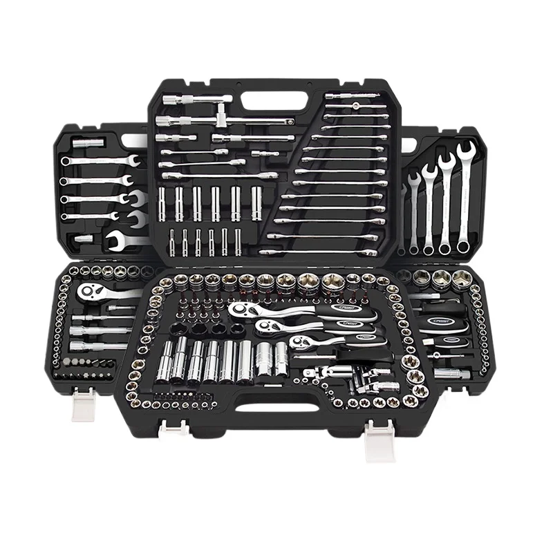 

Professional Automotive Repair Tool Set with Socket Wrenches & Multi-Sized Sockets for Car Maintenance DIY Mechanics EU US