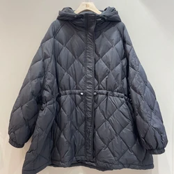 Women's Winter Down Jacket Thickened 90 White Duck Down Jacket Short Section Hooded Parkas Loose Plus Slim Casual Women's Coat