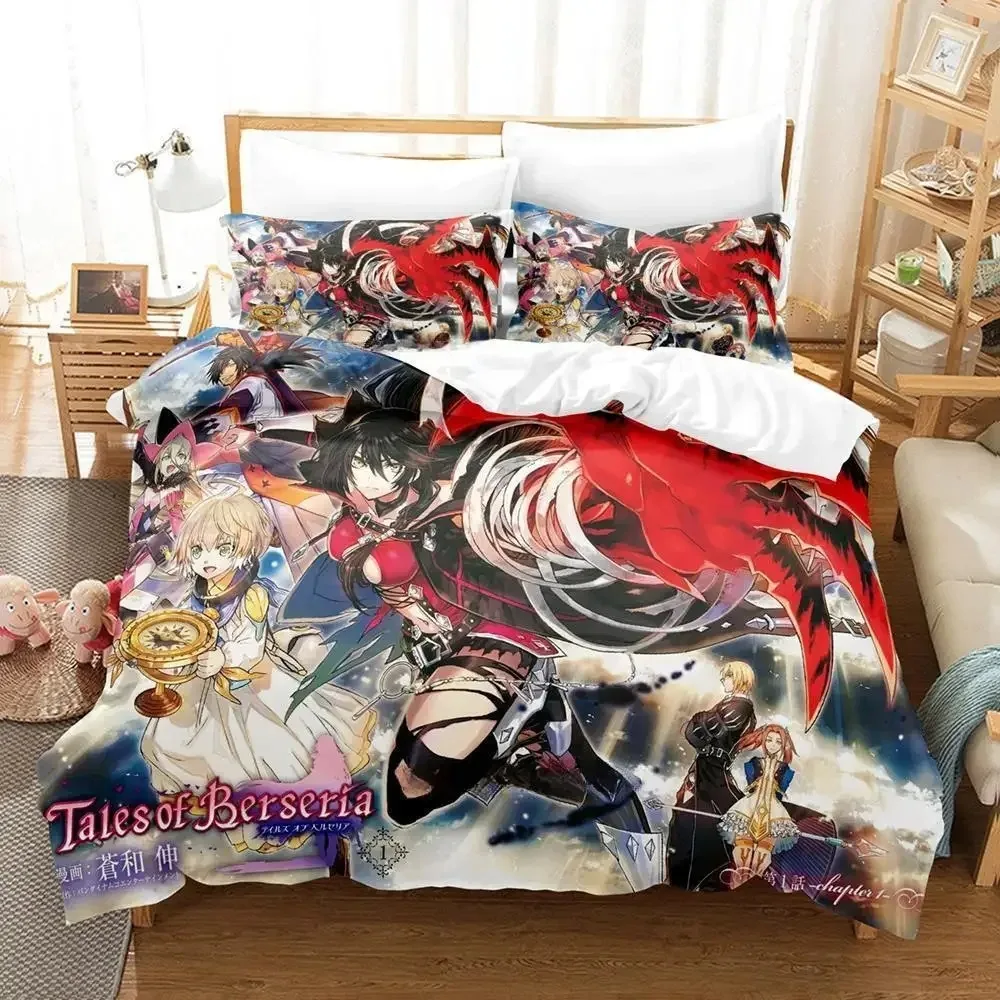 

Tales of Berseria Bedding Set Single Twin Full Queen King Size Bed Set Adult Kid Bedroom Duvet cover Sets 3D Anime Bed Sheet Set