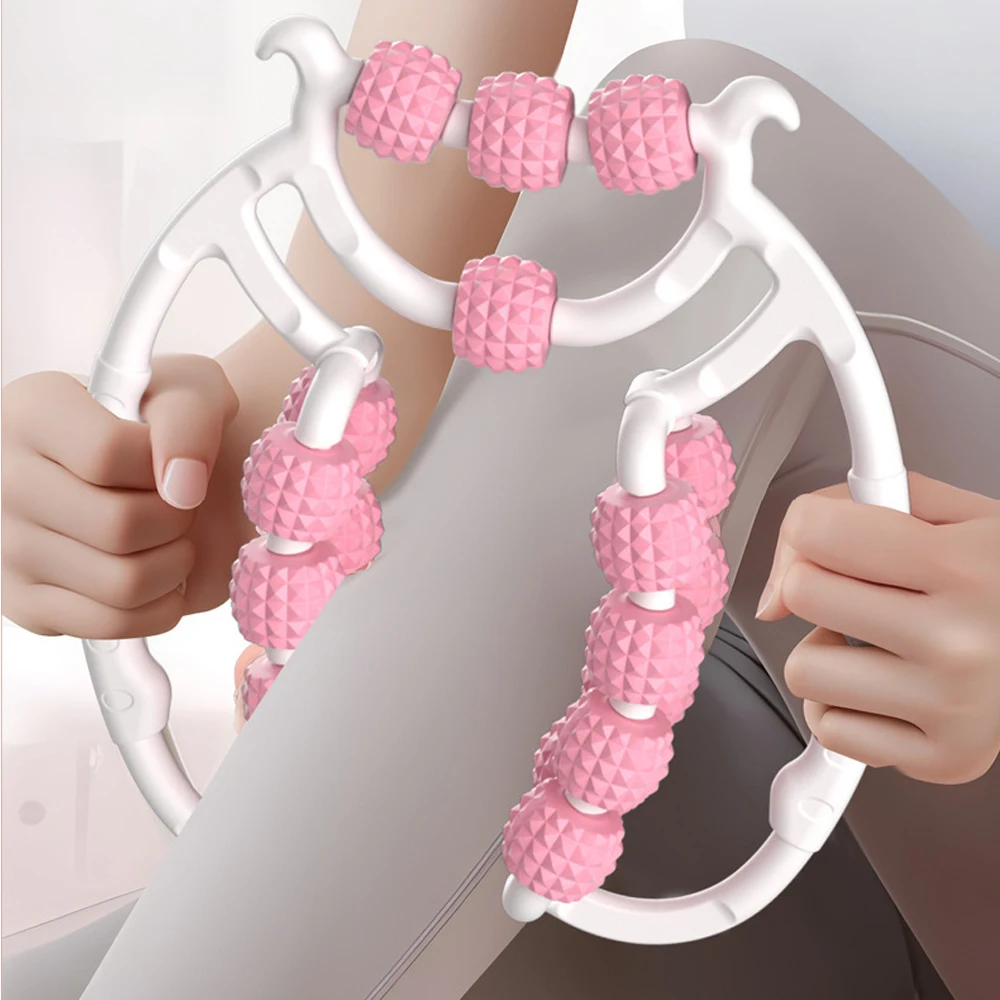 

Newest 20 Wheel Annular Leg Clamp Massager Anti-cellulite Massager Body Slimming Roller Massage for Body Massager Relax