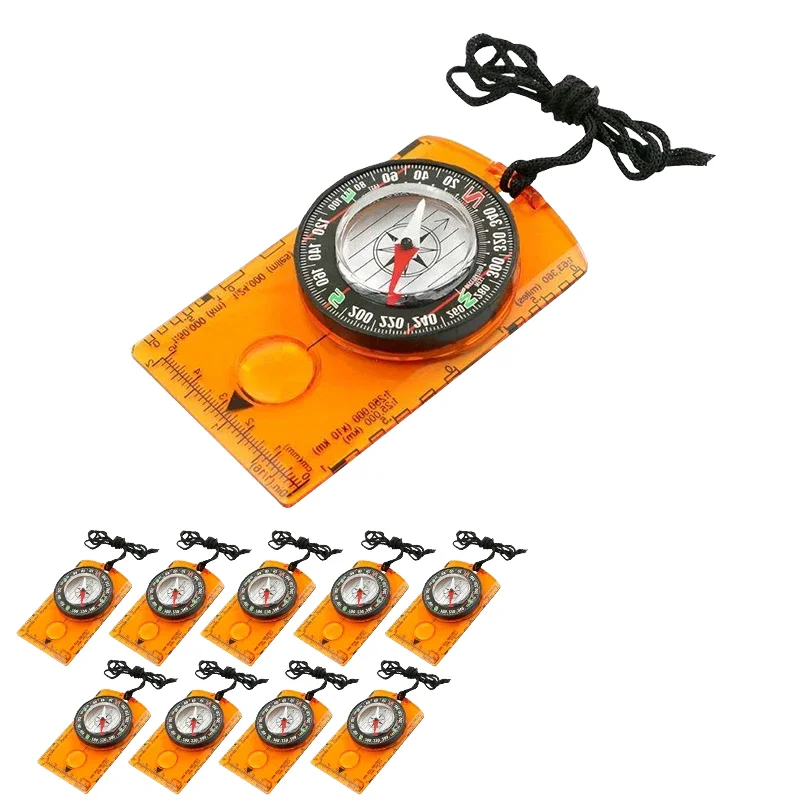 Outdoor Multi Functional Navigation Compass for Orienteering Hiking Backpacking Pocket Carrying Novelty Gift Scale Map Ruler