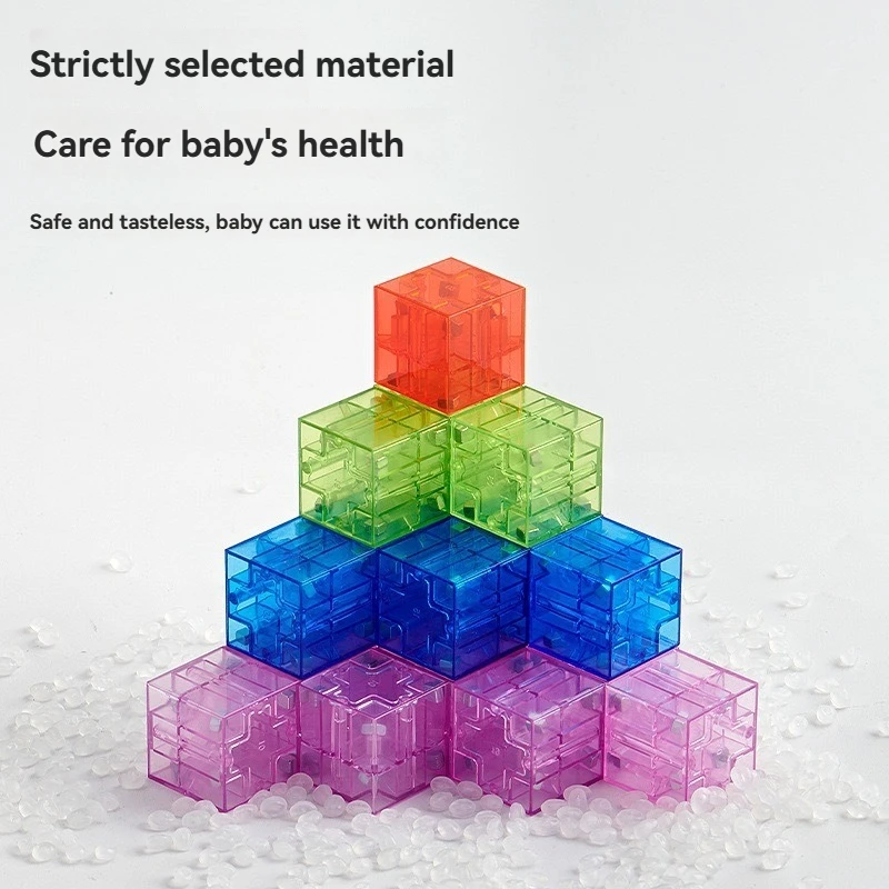 Bildung 3D Puzzle Magnetische Blöcke Gebäude, DIY Dreidimensionale Blöcke Montessori Magnetische Bausteine Weihnachtsgeschenk