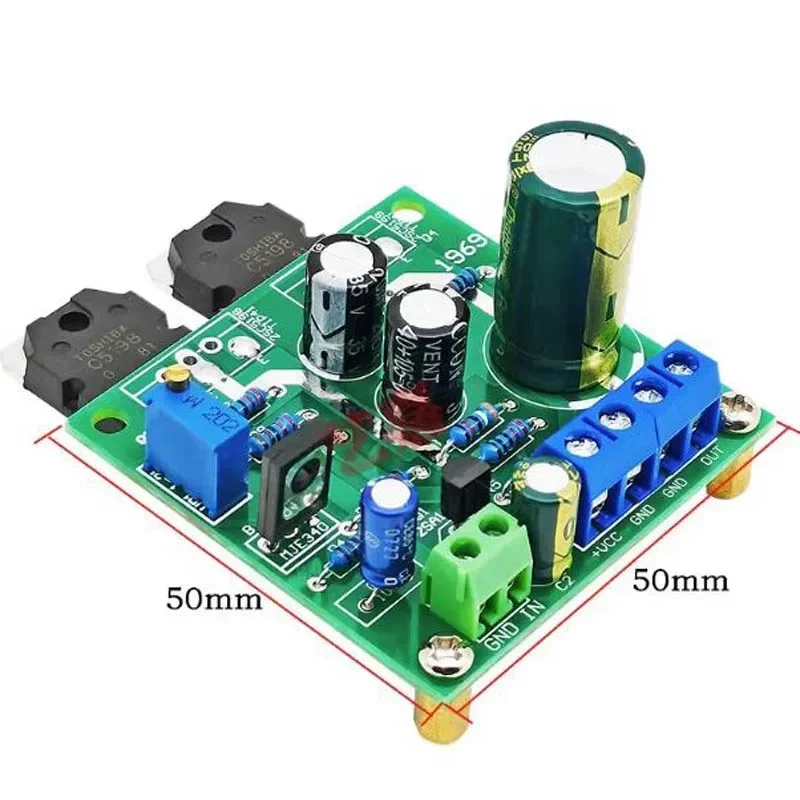 DLHiFi 1969 Class A 40W Single Channel Toshiba 2SC5198 Automotive Motorcycle Battery Home Audio Amplifier Board