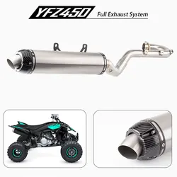 Silenciador de escape para motocicleta, sistema completo de escape para YAMAHA YFZ450R, YFZ450X, YFZ450RSE, YFZ450REL, YFZ450XSE, YFZ 2009, años 2023 a 450