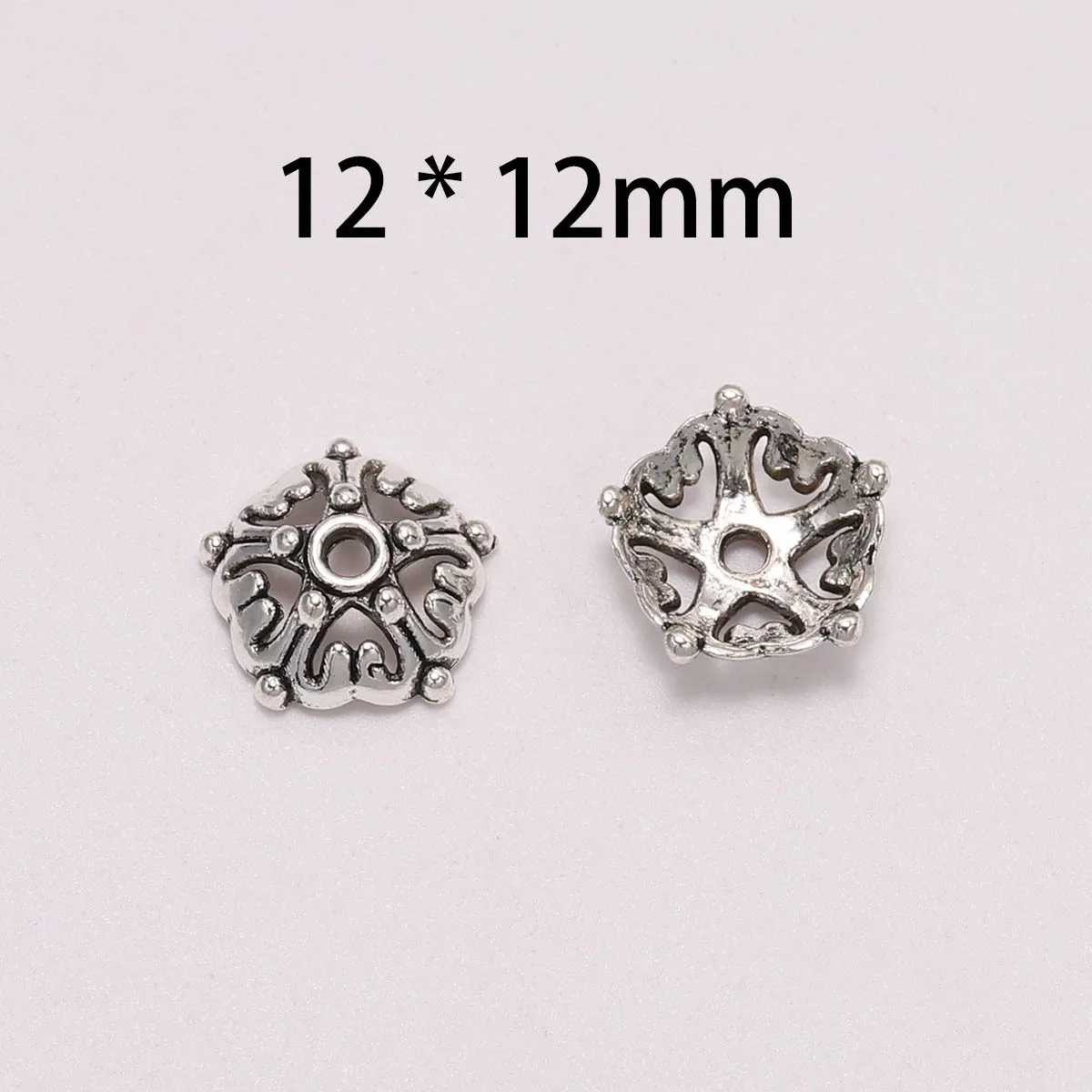 20pcs New Half Circle Five Pointed Star Bead Cap Flower Separated Pendant Scattered Bead Flower Holder DIY Accessory Material