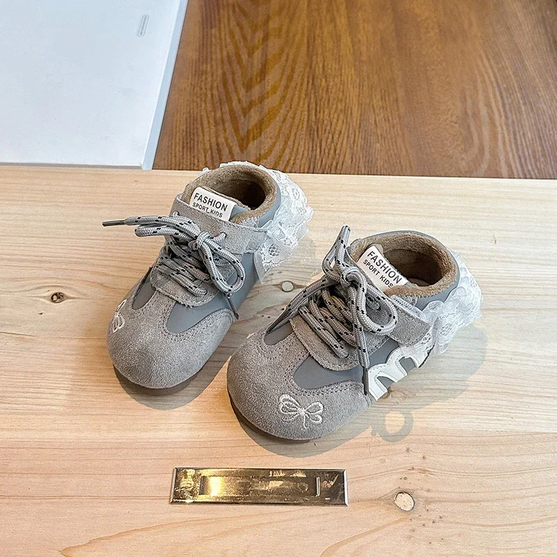 أطفال حذاء كاجوال الظهر الدانتيل الانحناء الأطفال أحذية التنس هوك وحلقة 2025 شتاء جديد بنين بنات احذية الجري مريحة العصرية #1