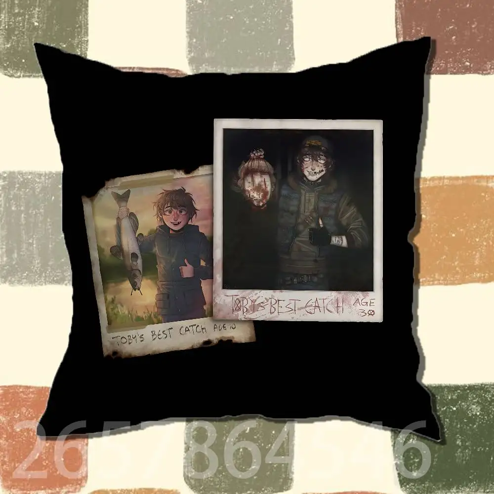 C-Creepypasta T-Ticci Toby Polyester Printed Pillow Cover Square 30 35 40 45 50 55 cm Soft for Sofa Bed Car Home Decor