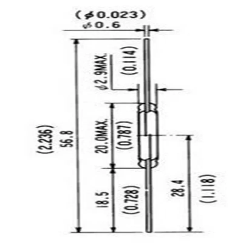 Interruptor Reed De Alta Potência, HYR2003-1, 10 Pcs