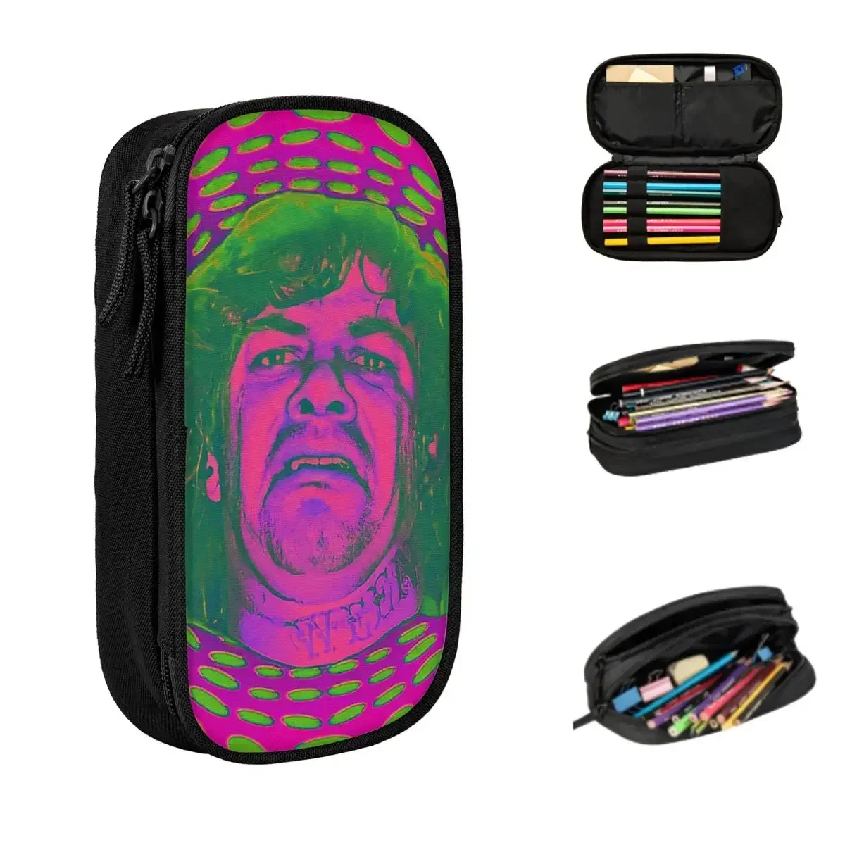

Dean Ween Guitar Face Pencil Cases Large Storage Pen Bags Pen Box Pencil Pouch For Boys Girls Students Stationery School Office