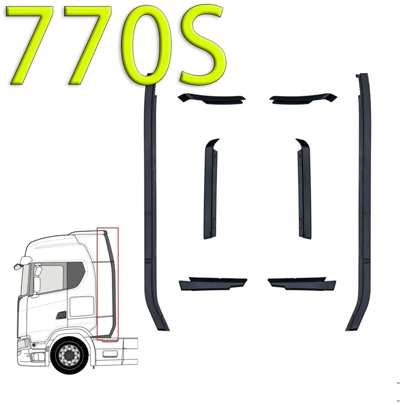 1/14 타미야 RC 트럭 SCANIA 770S 6x4 56368 56371 56379 자동차용 시뮬레이션 플라스틱 테일 엣지 스트립