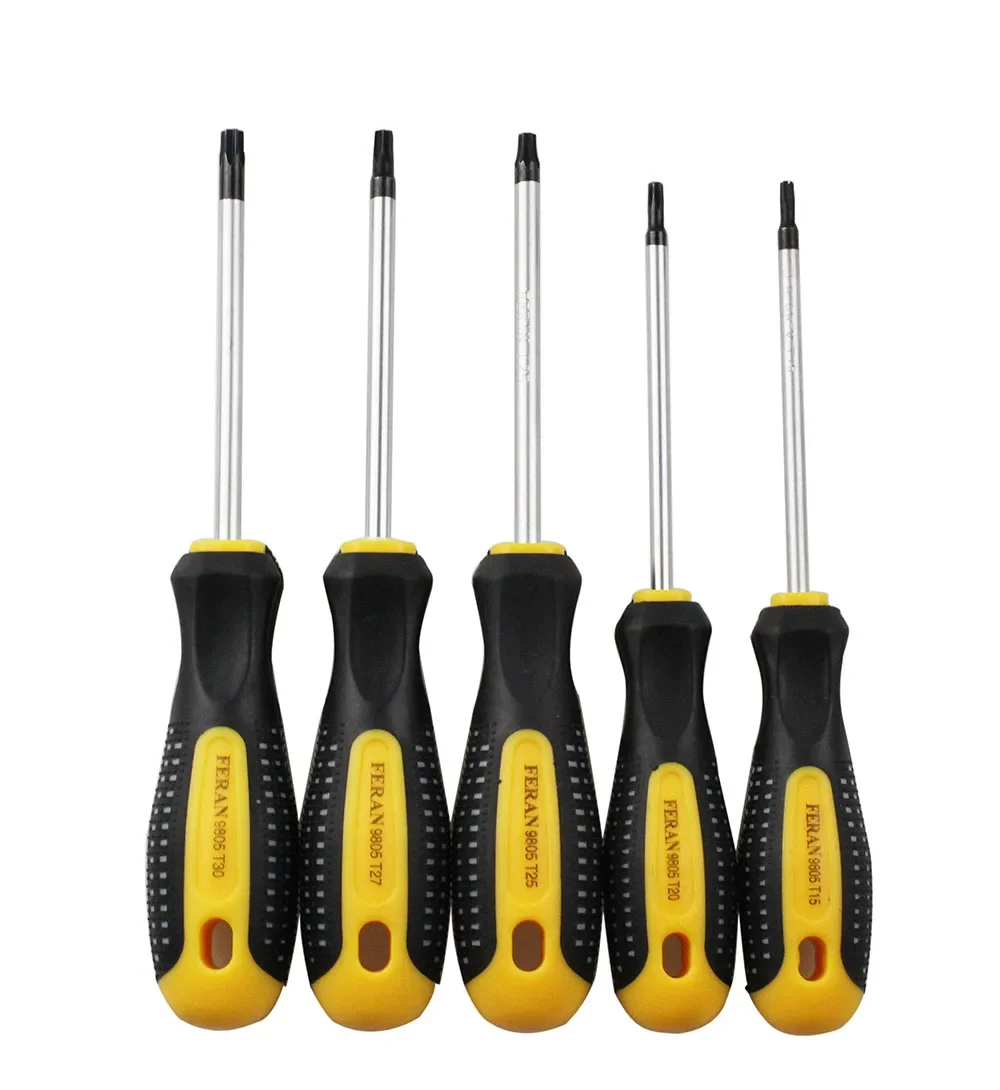 CR-V Security Hole Torx Screwdriver Set Magnetic T5-T30 Screw Driver Set Kit For Telephone Repair Hand Tool Set