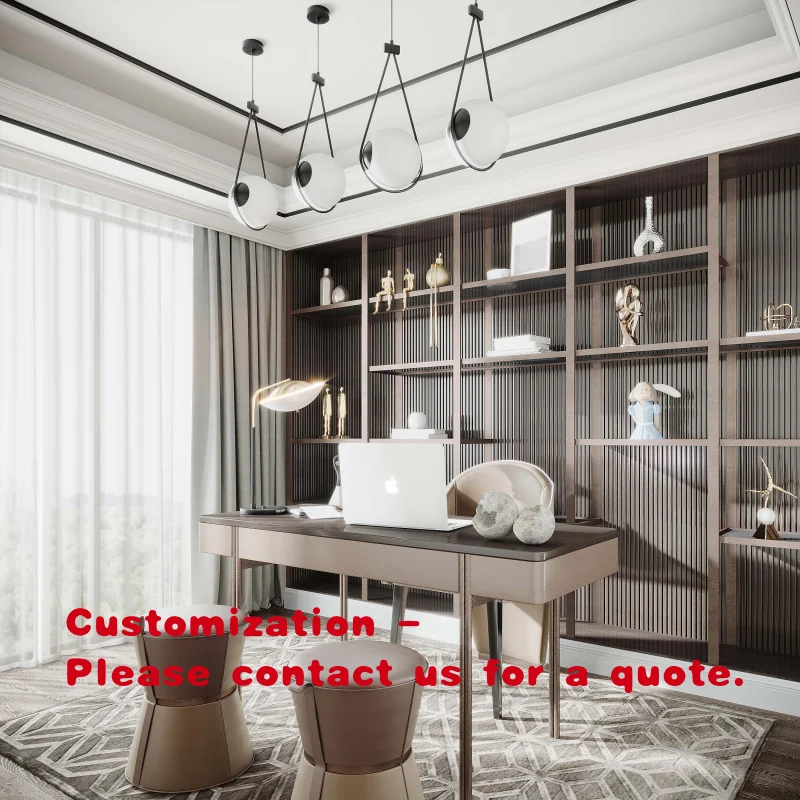 custom.HAIYUE Modern Design Library Custom-made Furniture Storage Cabinet Bookshelf Luxury Combination Solid Wood Bookshelf