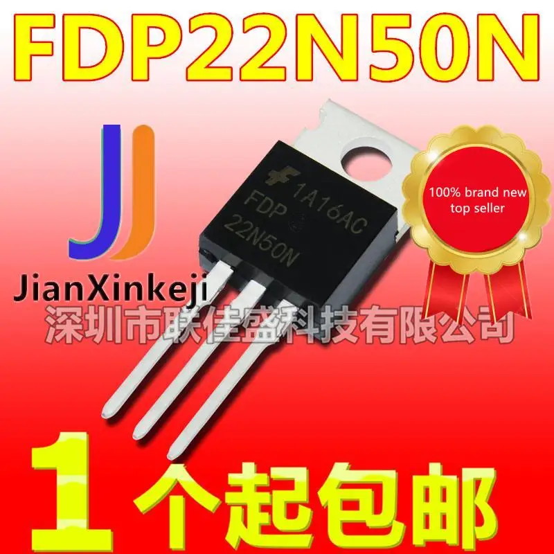 

10pcs 100% orginal new in stock FDP22N50N 22N50N 22A 500V TO-220 N channel field effect tube