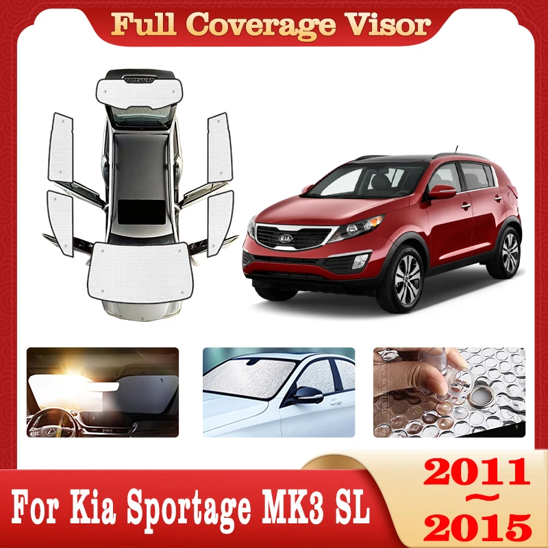 

Car Full Coverage Sunshade For Kia Sportage MK3 SL 2011~2015 Sunshade Window Visor Cover Protection Sunproof Curtain Accessories