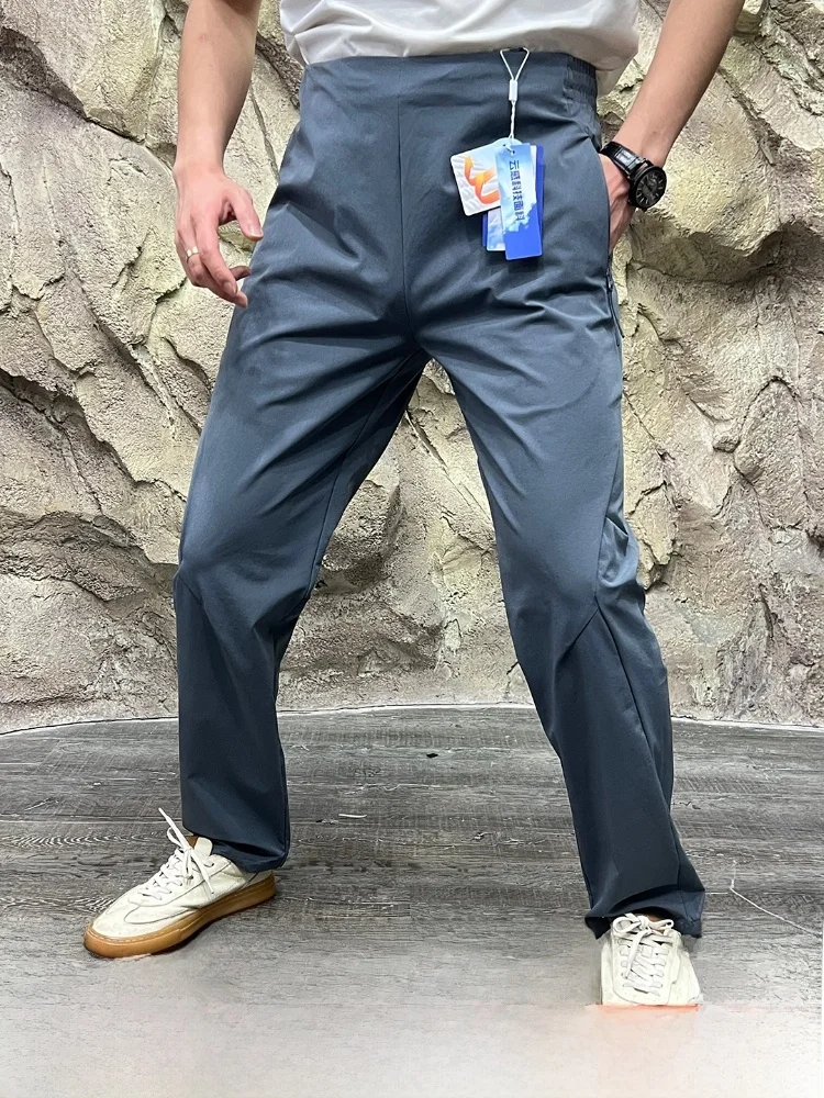 

Traveler Series Men's Summer Outdoor Hiking Casual Pants Qui Dry Tech Fabric Elastic Breathable Lightweight Straight Leg Tr...